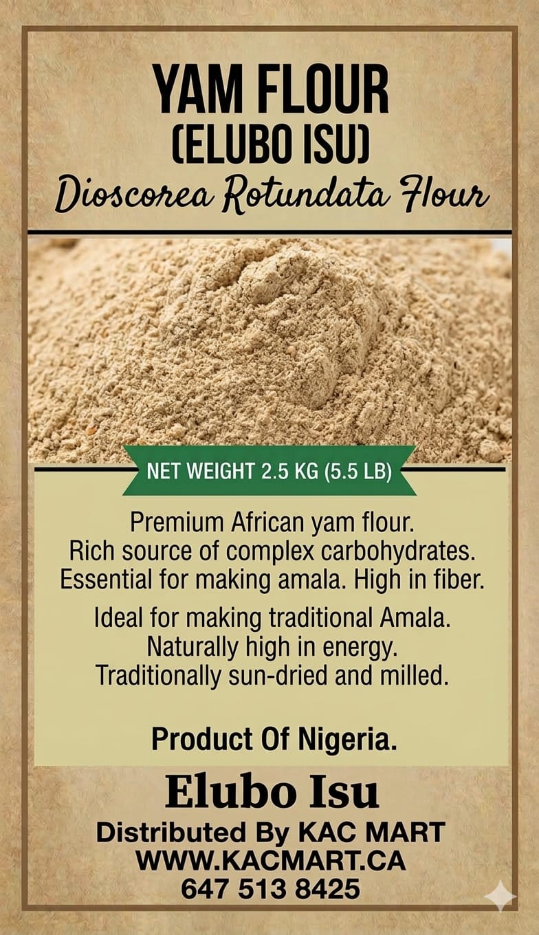 Yam Flour / Elubo Isu - 5.5Lbs (2.5KG)